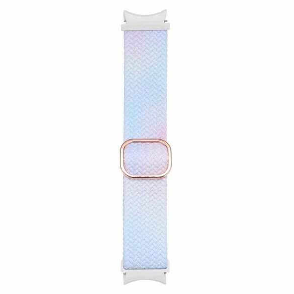 Samsung Galaxy Watch 5 / 5 Pro / 4 elastinen kaksivärinen nailon kellon hihna - Streamer Värjäys Blue