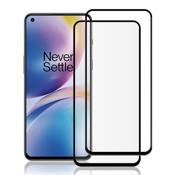 2 stk AMORUS ekstra stærk skærmbeskyttelse af glas til OnePlus Nord 2 5G Transparent