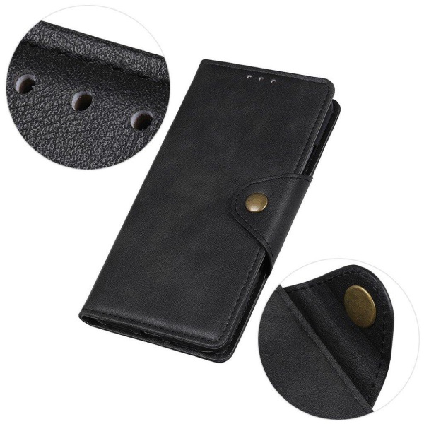 Alpha Nokia 2.3 leather kotelot - Musta Black