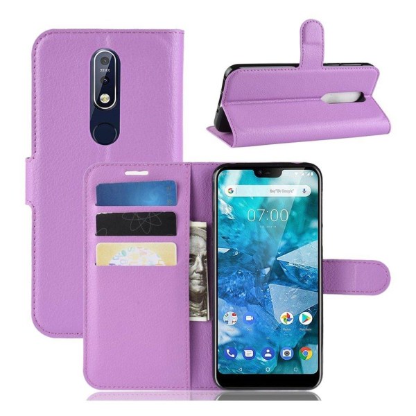 Classic Nokia 7.1 etui - Lilla Purple