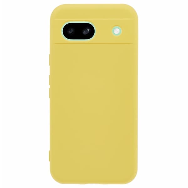 Google Pixel 8a Etui Arc Edge 2.0mm Silky Soft Touch Fleksibelt telefon cover - Gul Yellow