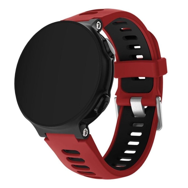 Garmin Forerunner 220/230/235/620/ 630 / F735 XT tofarvet silikoneurrem - rød / sort Red