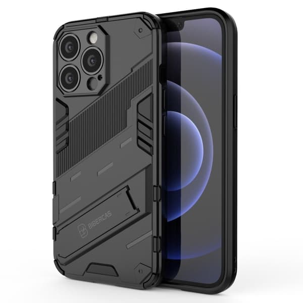 Støtsikkert hybriddeksel for iPhone 13 Pro - Svart Black