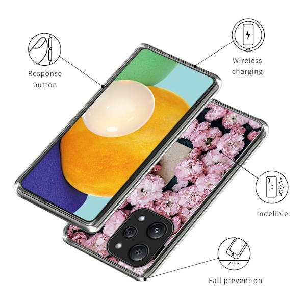 Deco Xiaomi Redmi 12 cover - Lyserøde Blomster Pink