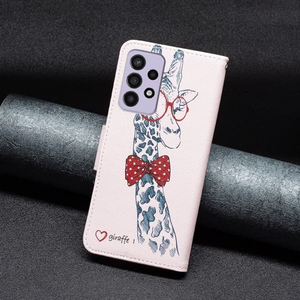 Wonderland Samsung Galaxy A73 Flippetui - Sjiraff Pink