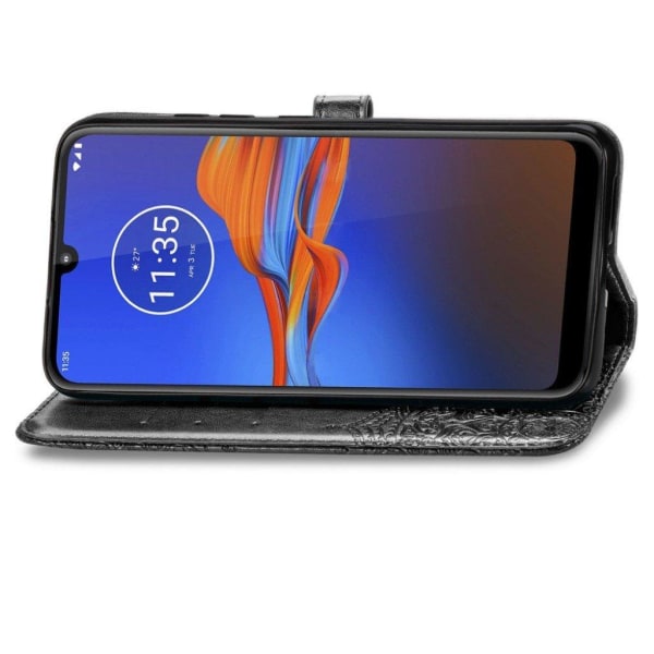 Mandala Motorola Moto E6 Plus etui - Sort Black