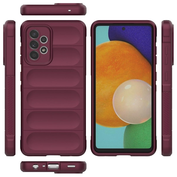 Pehmeä kahva muotoiltu kuori Samsung Galaxy A52s 5G / Samsung Galaxy A52 5G / Samsung Galaxy A52 - Viininpunainen Red