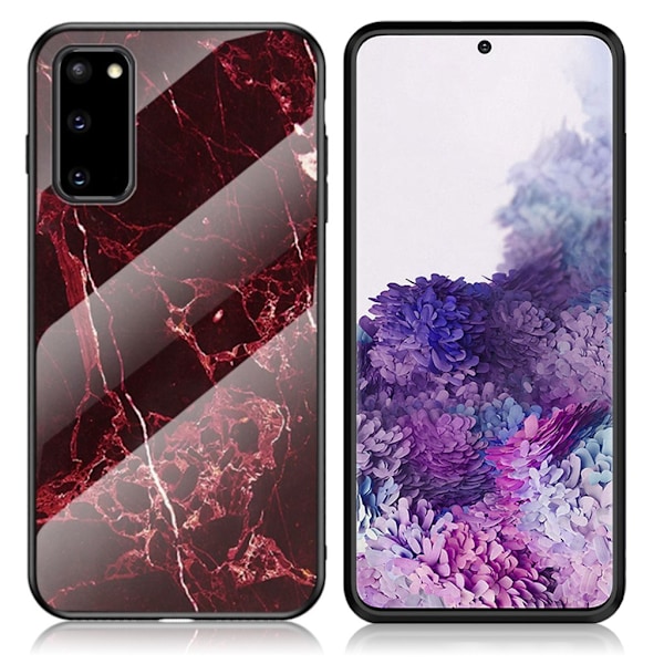 Fantasy Marble Samsung Galaxy S20 kuoret - Punainen Red