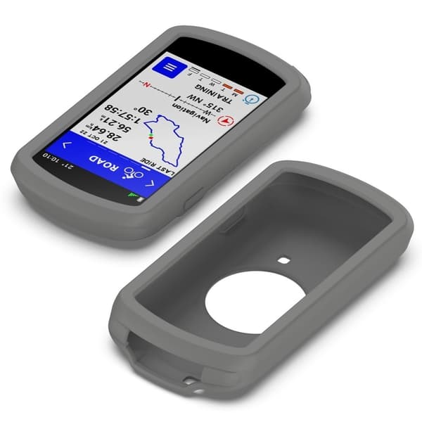 Garmin Edge 1040 silikonisuojus - Tummanharmaa Silver grey