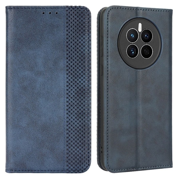 Bofink Vintage läder Huawei Mate 50 fodral - Blå Blå