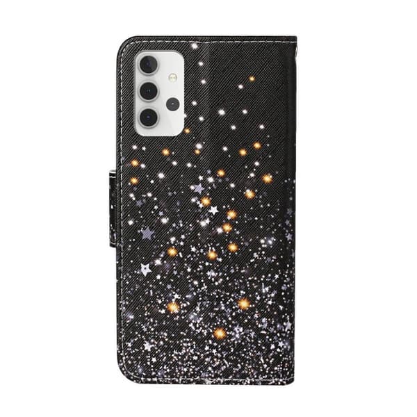 Wonderland Samsung Galaxy A32 Läppäkotelo - Glittery Element Black