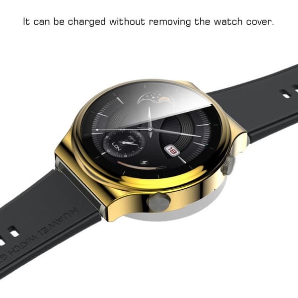 Huawei Watch GT 2 Pro elektropläterad ram - Guld Guld