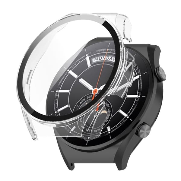 Xiaomi Watch S1 protective cover with tempered glass screen protector - Transparent Transparent