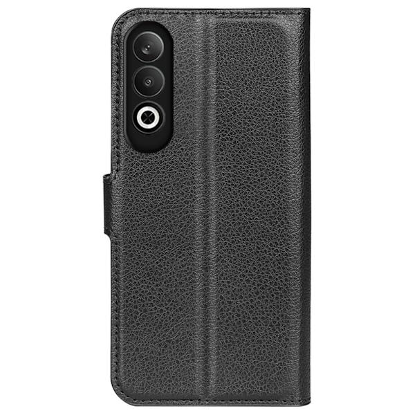 Klassisk OnePlus Nord CE4 / Oppo K12 flip etui - Sort Black