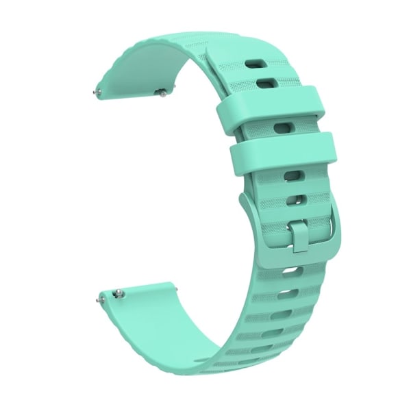 22mm Universal grain dots style silikoni ranneke - Tealinvihreä Green
