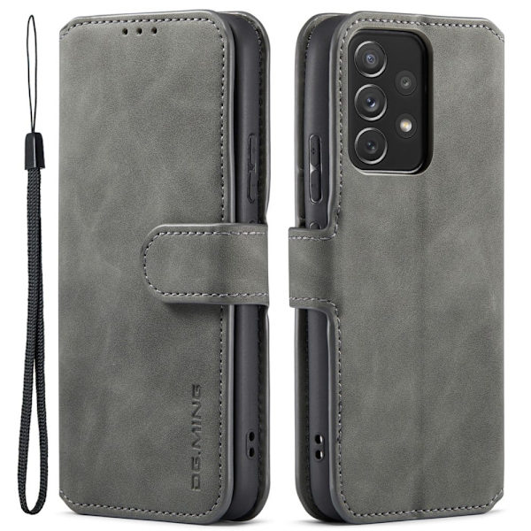 DG.Ming Samsung Galaxy A53 5G Retro Suojakotelo - Harmaa Silver grey