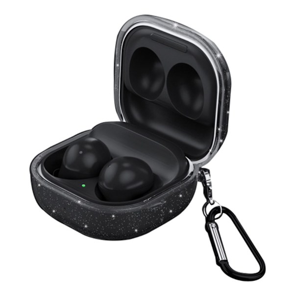Samsung Galaxy Buds2 Pro / Buds2 / Pro glittrigt fodral - Genomskinlig Svart Svart