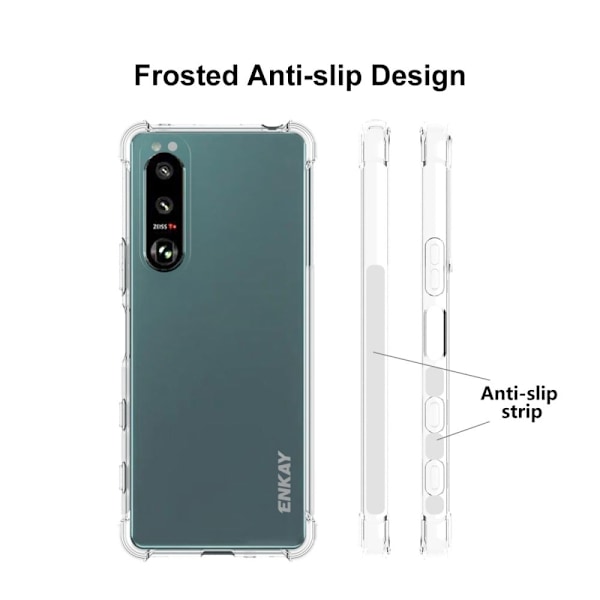 ENKAY klart faldsikkert etui til Sony Xperia 5 III Transparent