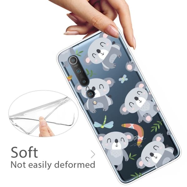 Deco Xiaomi Mi 10 Pro kuoret - Harmaa karhu Silver grey