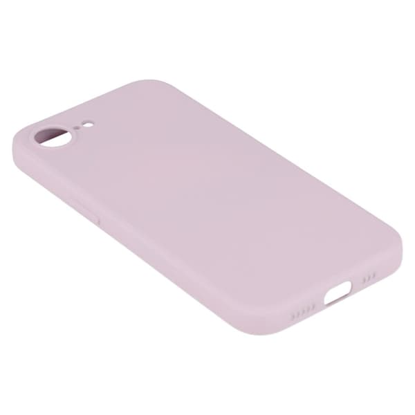 iPhone 16e Fodral Flexibel baksida Mjuk Anti-rep Fiberfoder Telefonskal - Lila Lila