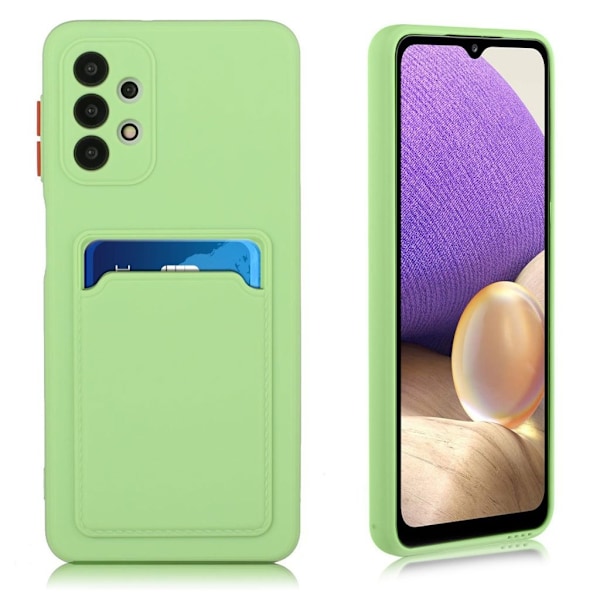 Samsung Galaxy A32 5G skal med korthållare - Grön Grön