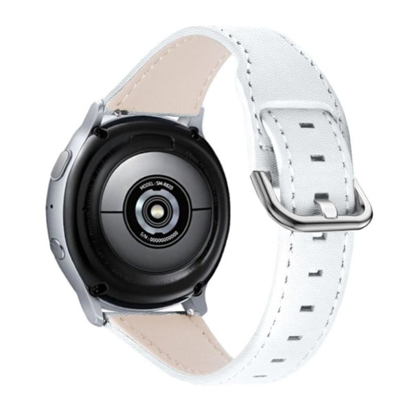 Ticwatch C2 Onyx / Platinum / E urrem i okselæder - Hvid White