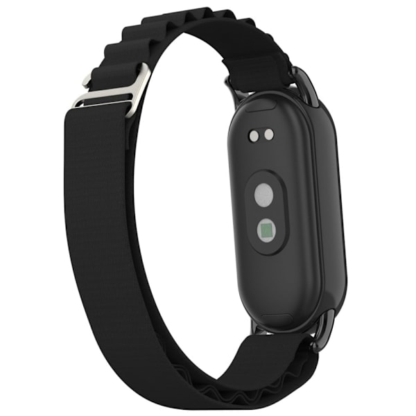 Xiaomi Smart Band 8 nylonrem med sort stik - Sort Black