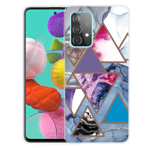 Marble Samsung Galaxy A53 5G Suojakotelo - Triangle Patterns In Marble Multicolor