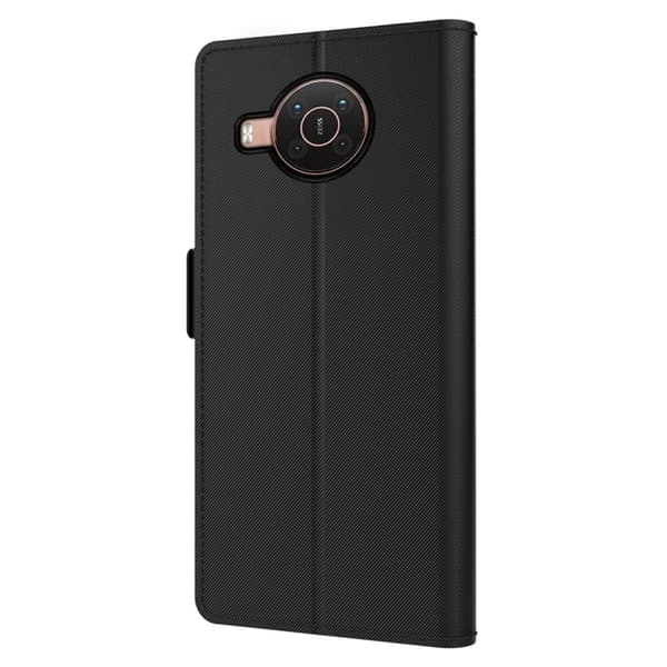 Phone Etui med Make-up Mirror og Slick Design til Nokia X20 - Svart Black