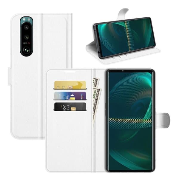 Classic Sony Xperia 5 Iii Flip Etui - Hvid White