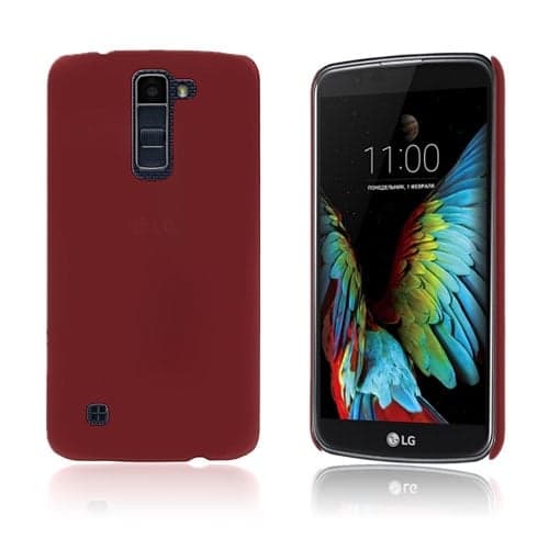 Christensen LG K10 Plastikkdeksel - Rød Red