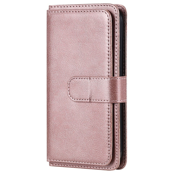 10-slot Pung Etui til Google Pixel 8 - Rødguld Pink