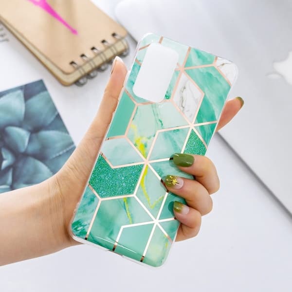 Marble design Samsung Galaxy A32 5G kotelot - Vihreä Timantti Kuvio Green