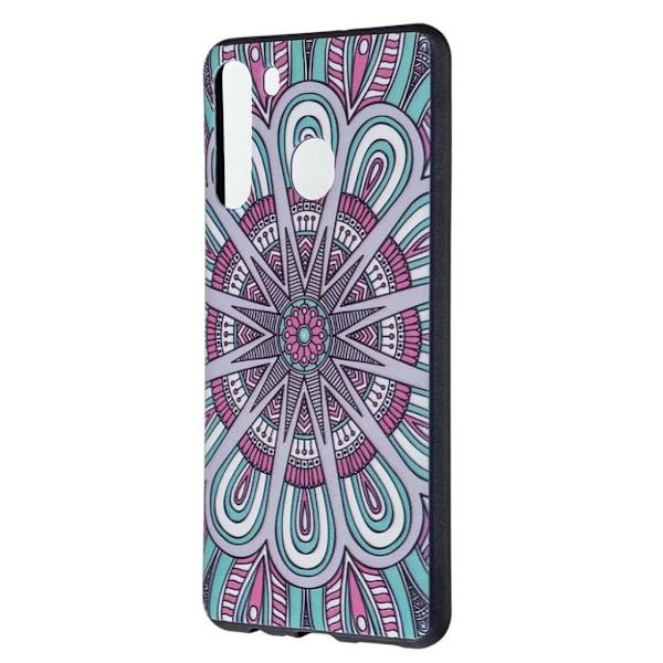 Imagine Samsung Galaxy A21 Cover - Symetrisk Mønster Multicolor