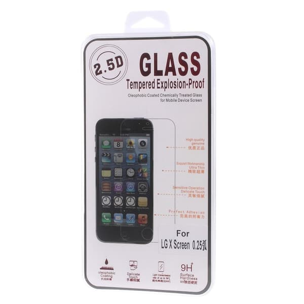 LG X Screen 0.25mm Skärmskydd i Härdat Glas Transparent