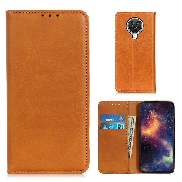 Wallet-style ægte Læder Flipcase til G20 / G10 / 6.3 - Brun Brown