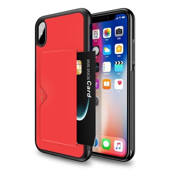 DUX DUCIS iPhone 9 Plus beskyttelses deksel av hybrid materiale - rød Red
