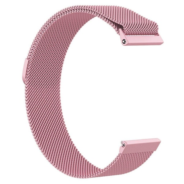 Fitbit Versa urlänk i rostfri stål meshlänk - Rosa och storlek S Rosa