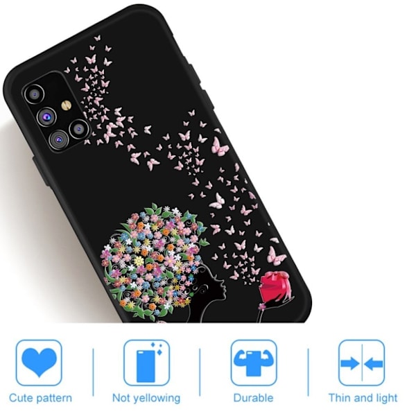 Imagine Samsung Galaxy M51 etui - Beautiful blomster Multicolor