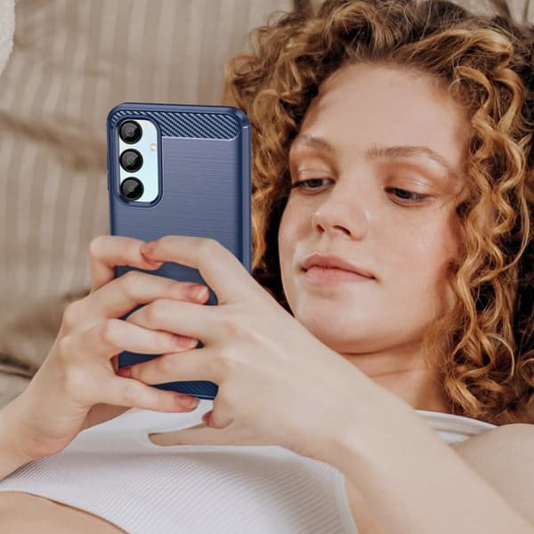 Carbon Flex Samsung Galaxy A16 kotelot - Sininen Blue