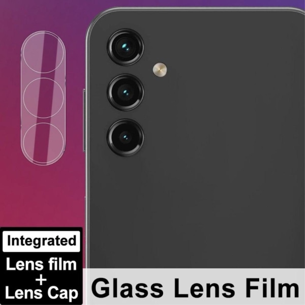 IMAK kameraskydd i glas med linsskydd i akryl för Samsung Galaxy A14 Transparent