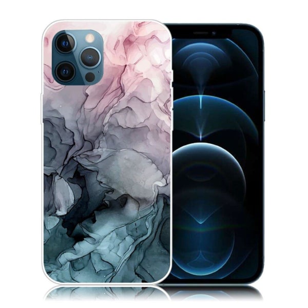 Marble design iPhone 12 Pro / iPhone 12 kotelot - Ruusu Ja Ruusu Multicolor