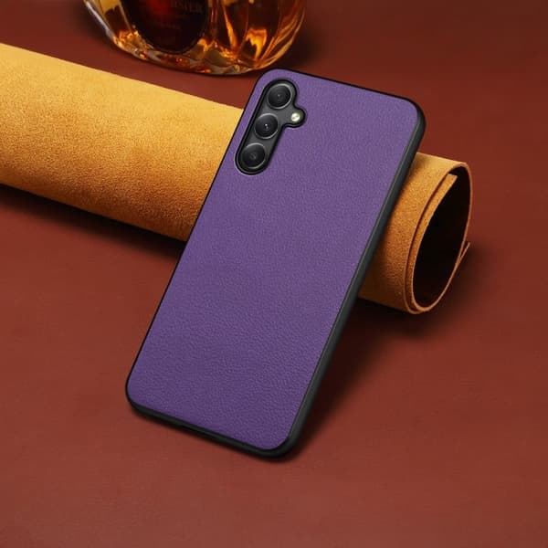 Samsung Galaxy A24 4G-fodral med matt och elegant textur - Lila Lila