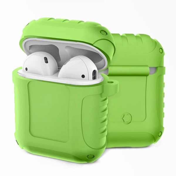 Airpods iskunkestävä silikonikotelo - Vihreä Green
