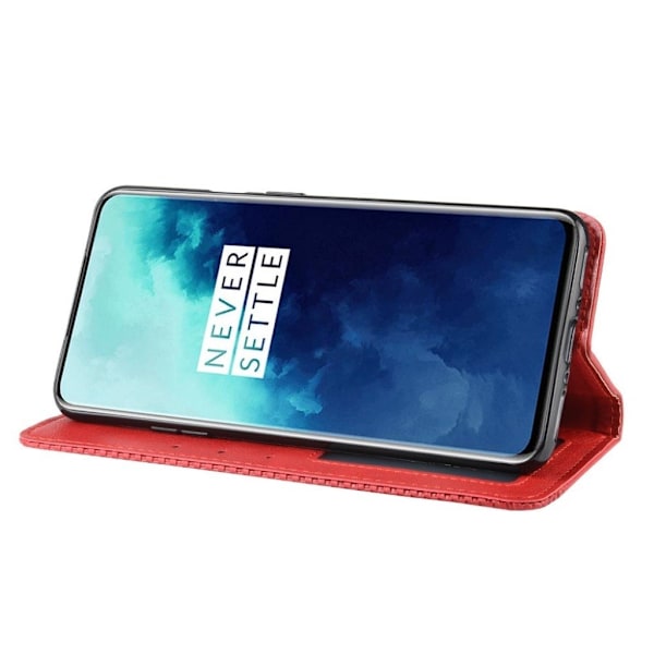 Bofink Vintage läder OnePlus 7T Pro fodral - Röd Röd