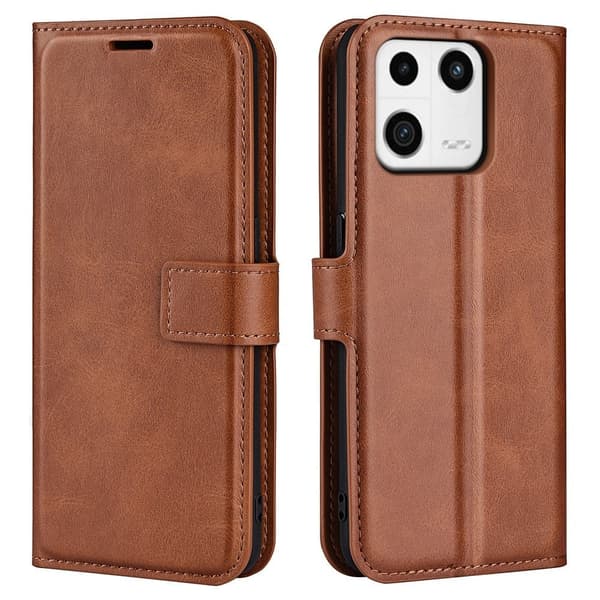Lompakko Nahkakotelo For Xiaomi 13 - Vaalean Ruskea Brown