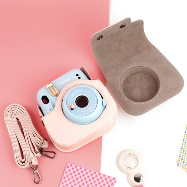 Fujifilm Instax Mini 11 læder etui - pink Pink