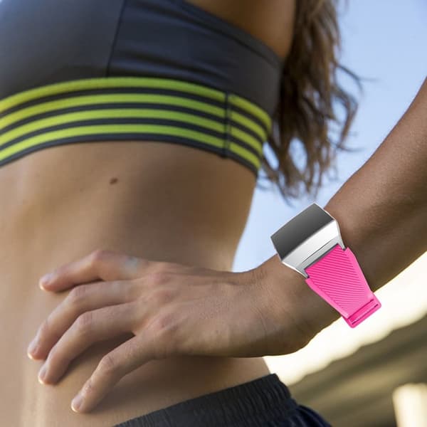 Fitbit Ionic Mjukt silikon klockband - Rosa Rosa