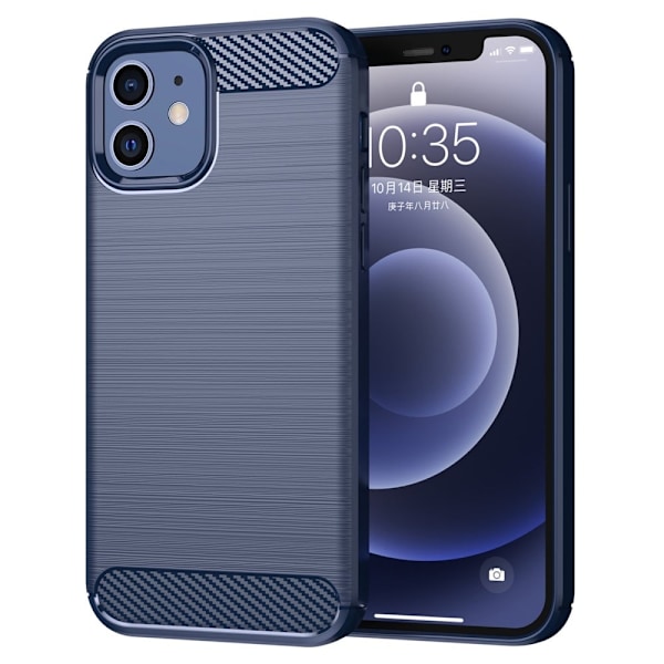 Carbon Flex iPhone 12 Pro / iPhone 12 skal - Blå Blå