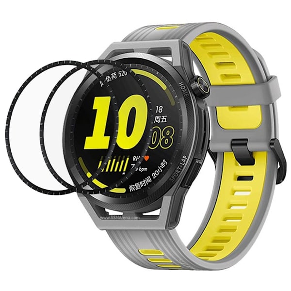 2Pcs Huawei Watch GT Runner HD curved screen protector Transparent